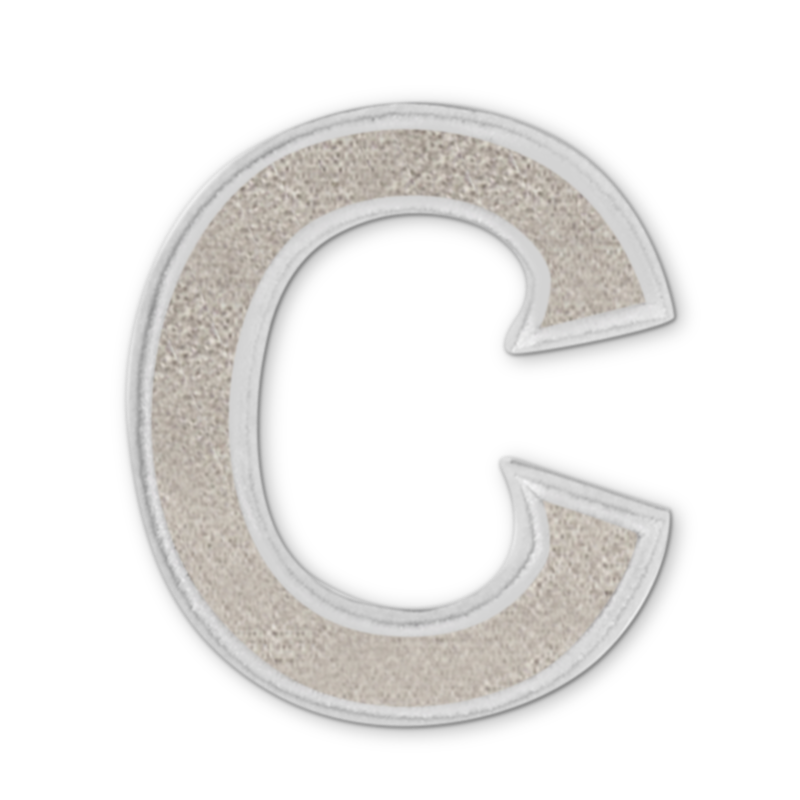 Oliver Thomas Letter Badge - Smoke C