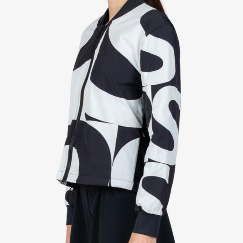Sportalm Monogram Print Jacket - Black/White