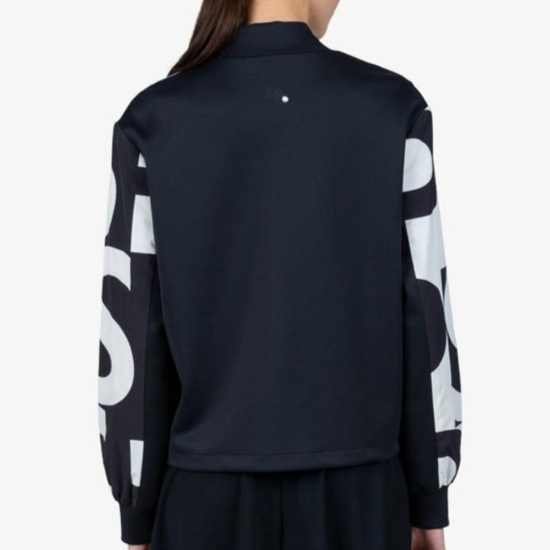 Sportalm Monogram Print Jacket - Black/White