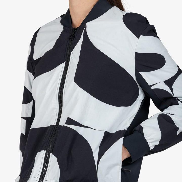Sportalm Monogram Print Jacket - Black/White