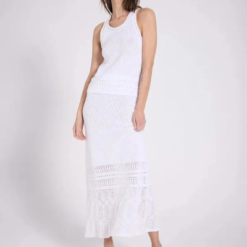 NOTSHY Tila Cotton Skirt - White