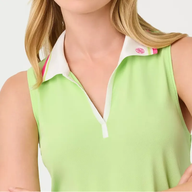 Lilly Pulitzer Frida S/L Polo - Green