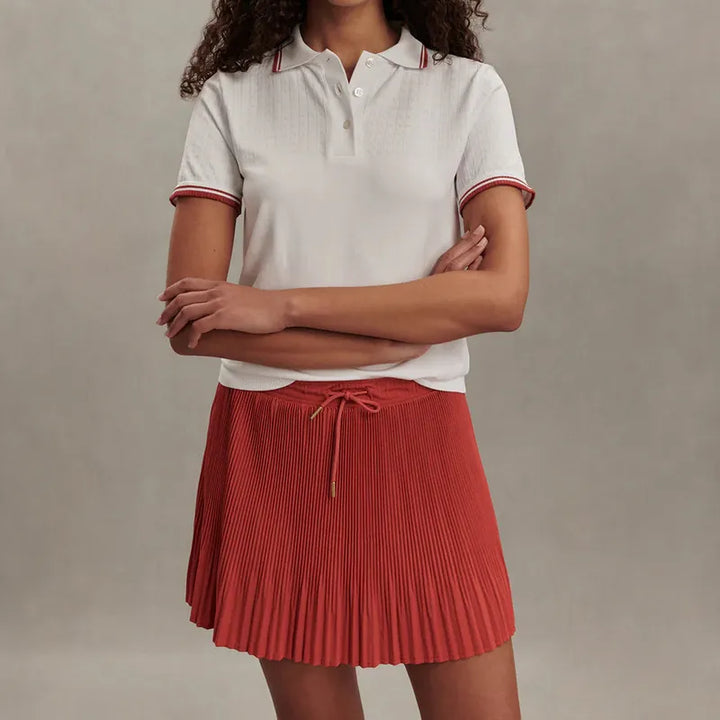 Varley Davina Hi Rise Skort - Baked Apple Red