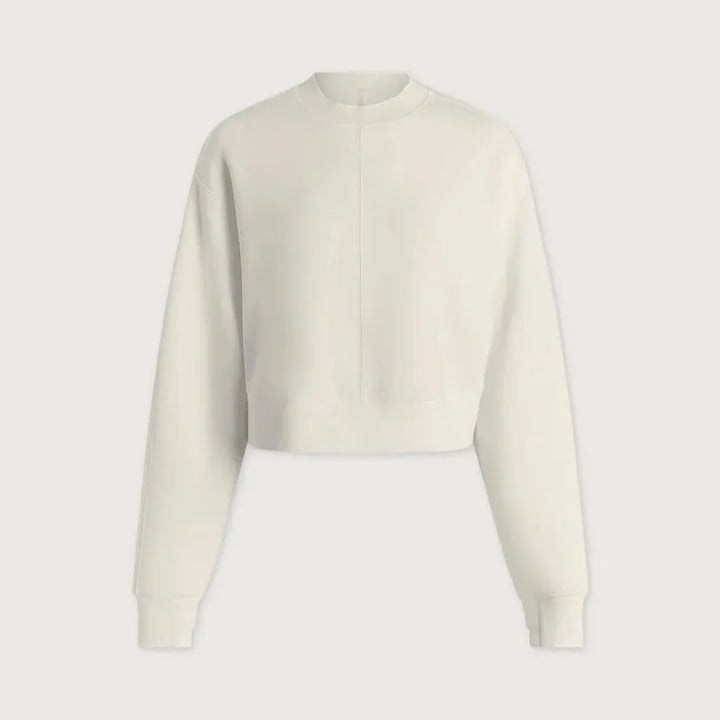Varley Tasmin Cropped Sweat - Snow White