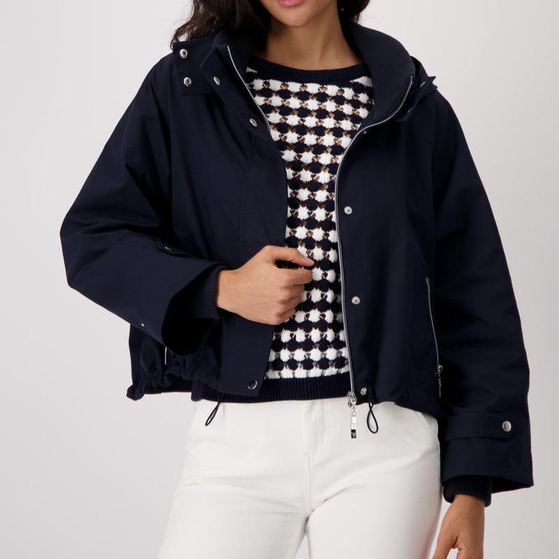 Monari Oversized Bomber Jacket - Navy