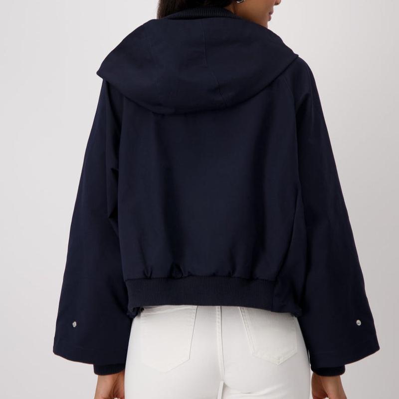 Monari Oversized Bomber Jacket - Navy