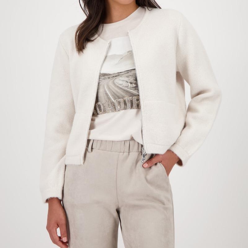 Monari Knit Cardigan - Oat Milk