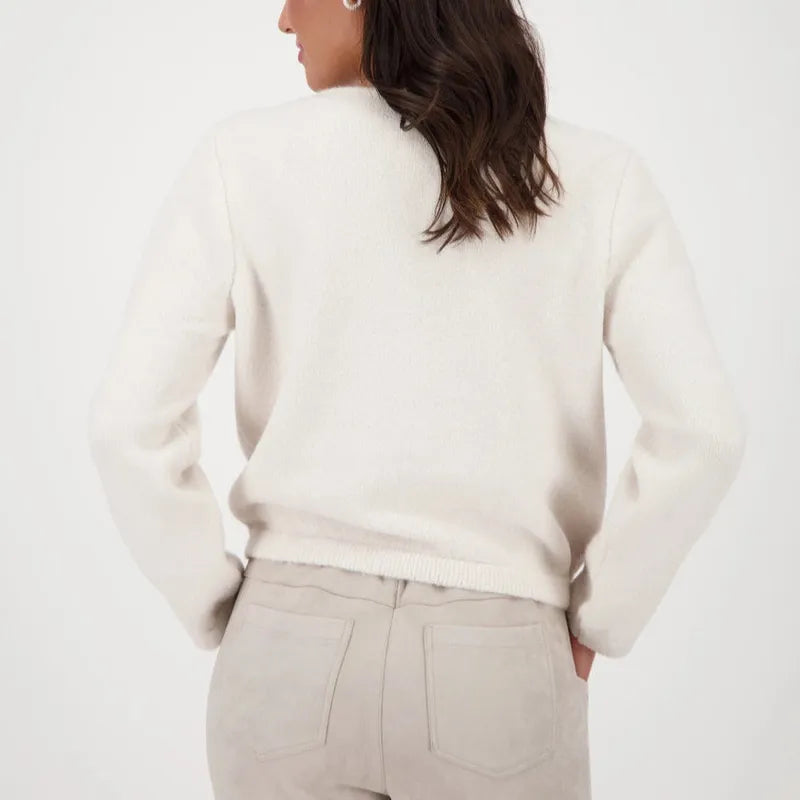 Monari Knit Cardigan - Oat Milk