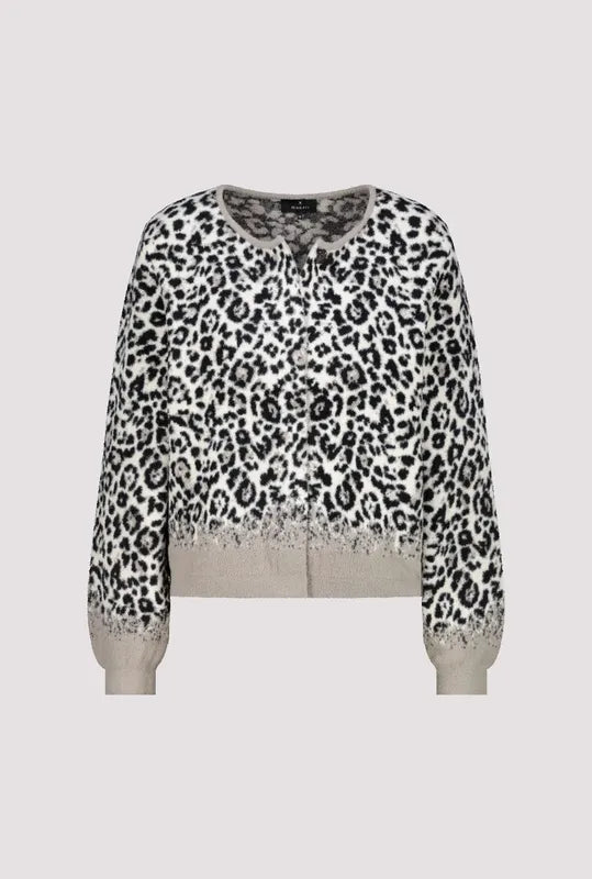 Monari Animal Print Jacket - Black/Grey