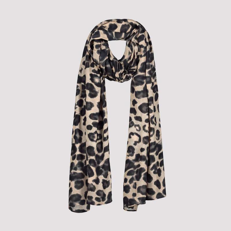 Monari Leopard Print Scarf