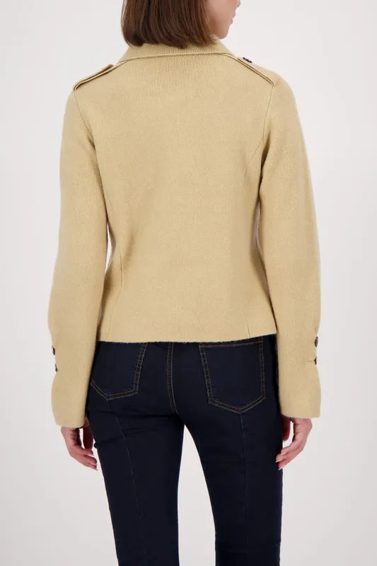 Monari Ruffle Cardigan - Cinnamon