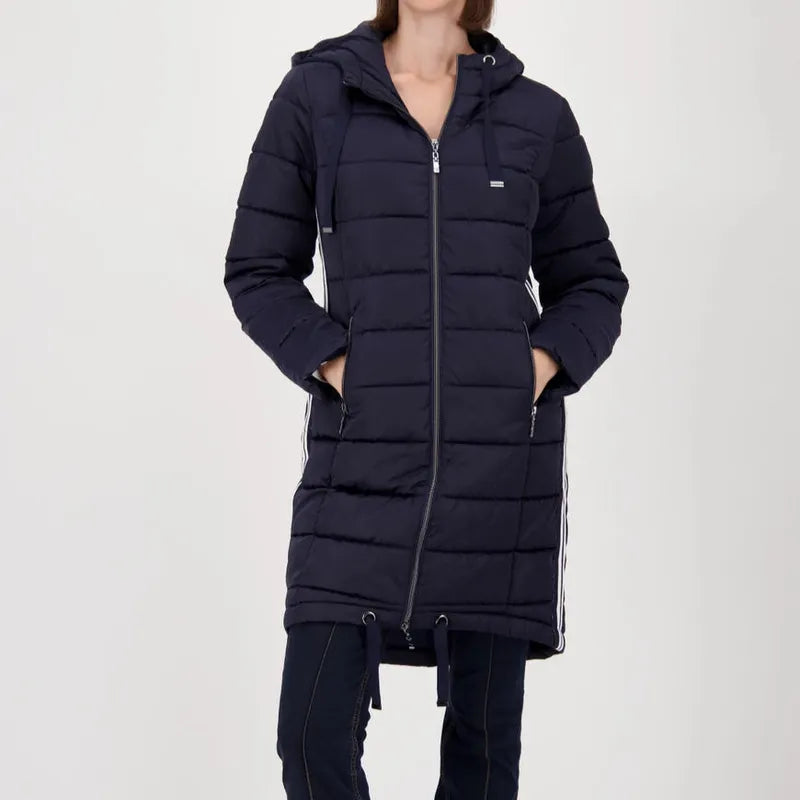 Monari Quilted Puffer Coat - Navy