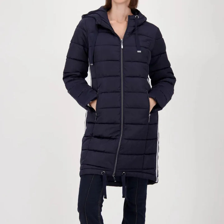 Monari Quilted Puffer Coat - Navy