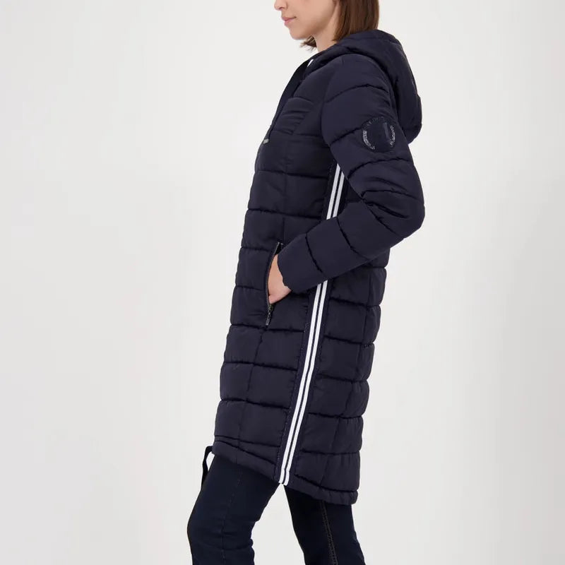 Monari Quilted Puffer Coat - Navy