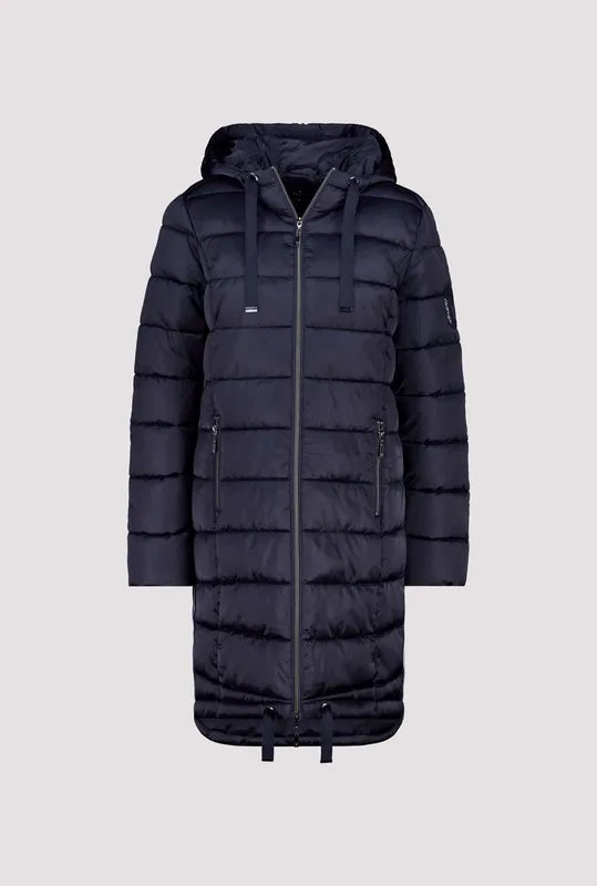 Monari Quilted Puffer Coat - Navy