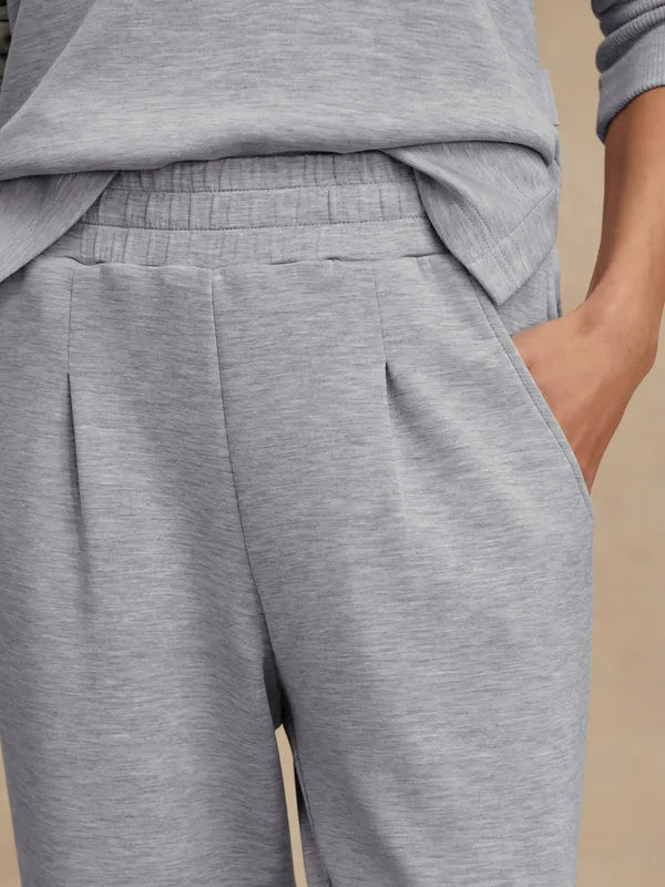 Varley Rolled Cuff Pants (25") - Mid Blue Marl