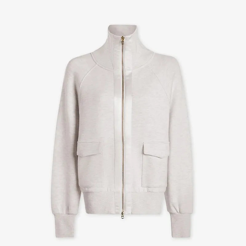 Varley Roxbury Full Zip - Ivory Marl