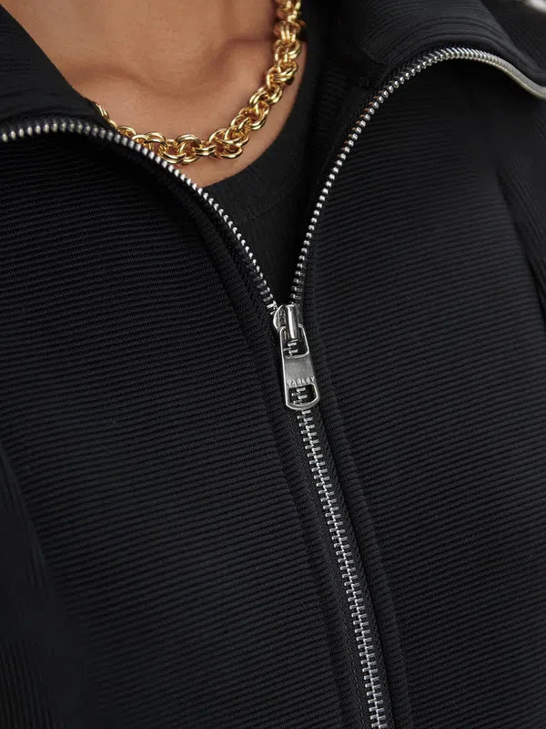 Varley Gibbs Zip Sweat - Black