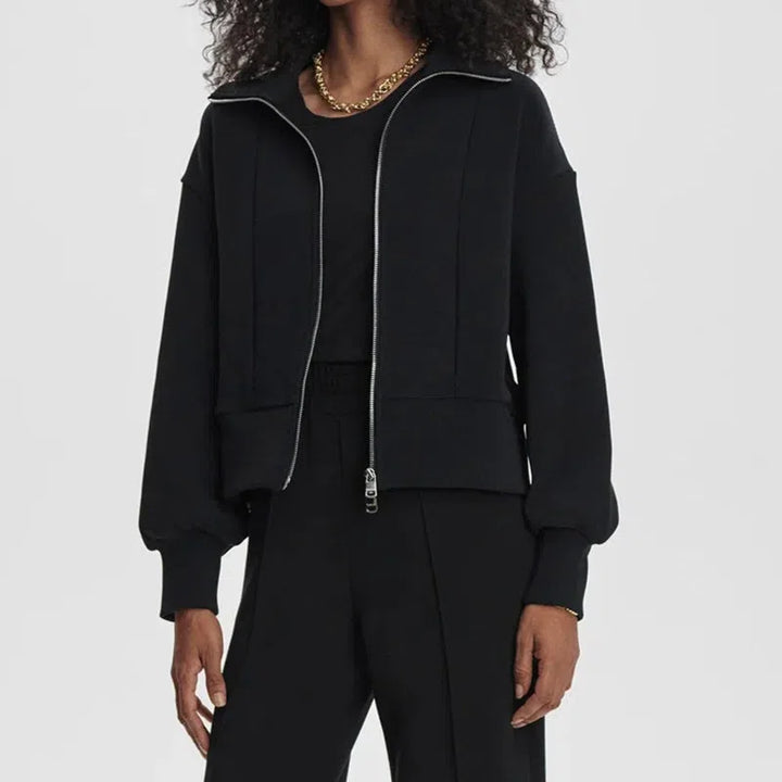 Varley Gibbs Zip Sweat - Black