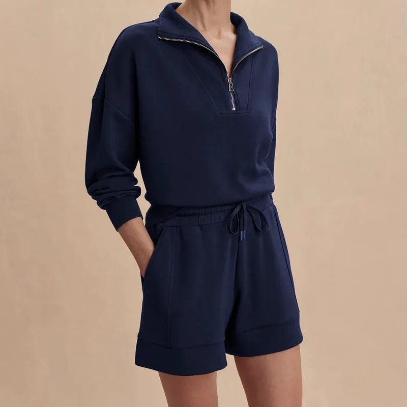 Varley Atrium Hi-Rise Shorts (4.5") - Navy