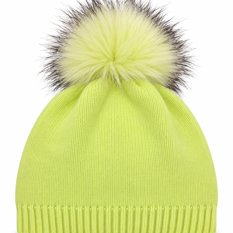 preneLOVE Evelyn Beanie (Real Fur) - Neon
