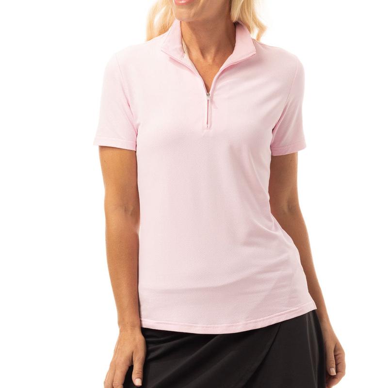 SanSoleil Soltek Lux S/S Mock - Ballet Pink