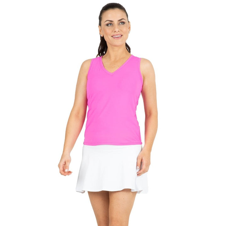 IBKUL Tennis Tank - Hot PInk