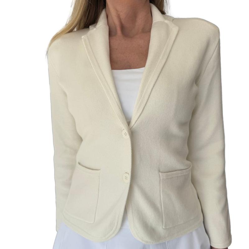 Alashan Cashmere Bentley Blazer - White