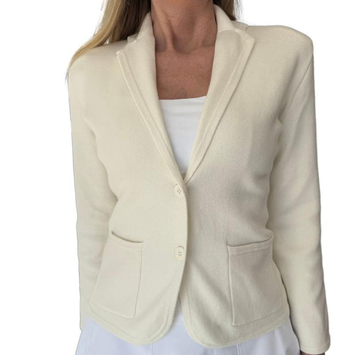 Alashan Cashmere Bentley Blazer - White