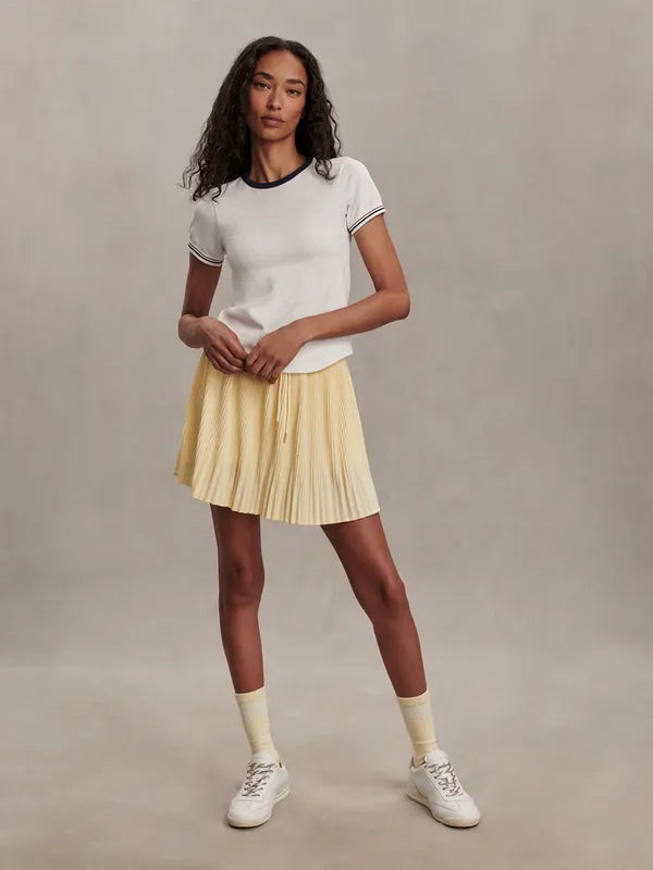 Varley Davina Hi Rise Skort - Anise Flower Yellow