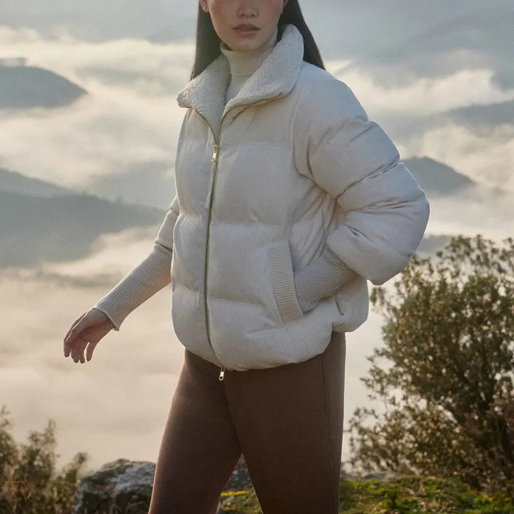 Varley Brackley Cord Puffer Jacket - Birch