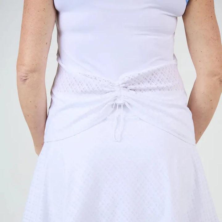 Sofibella Spring Tide S/L Top - White/Periwinkle