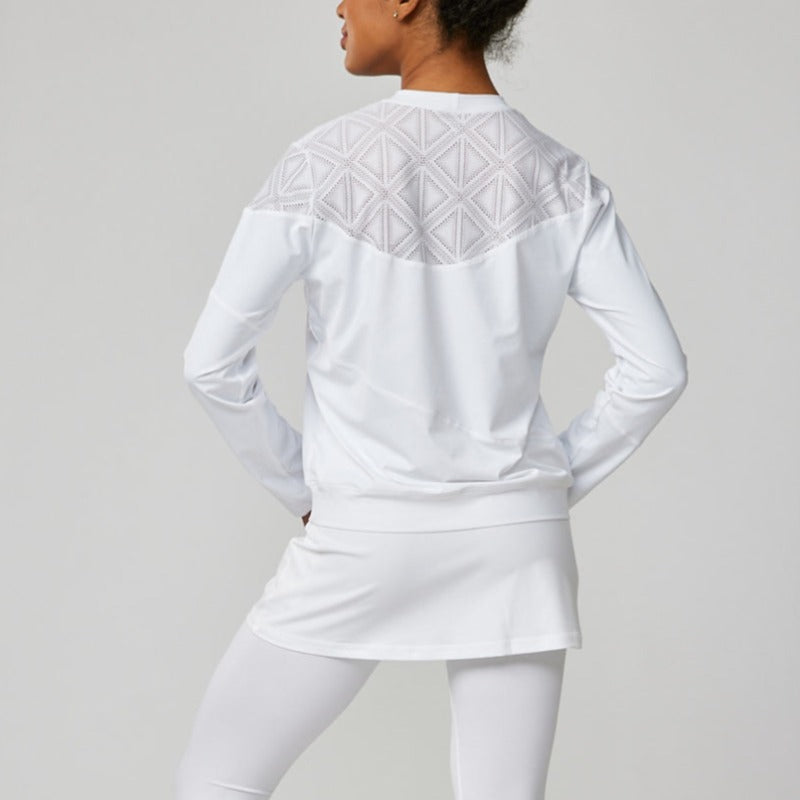 Sofibella Diamond Rush L/S Top - White