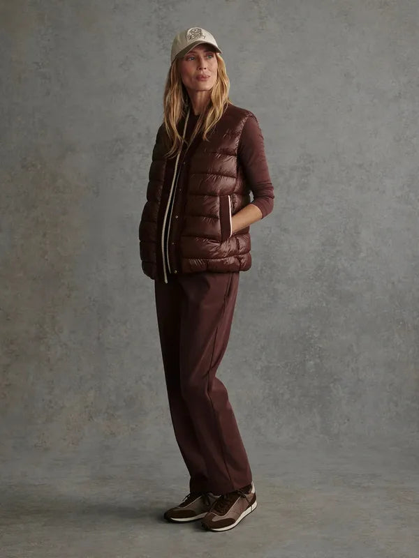 Varley Colwyn Boxy Gilet - Brown Stone