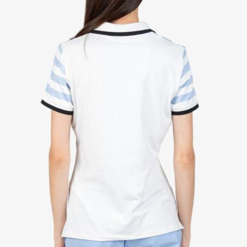 Sportalm Stripe S/S Polo - Blue/White