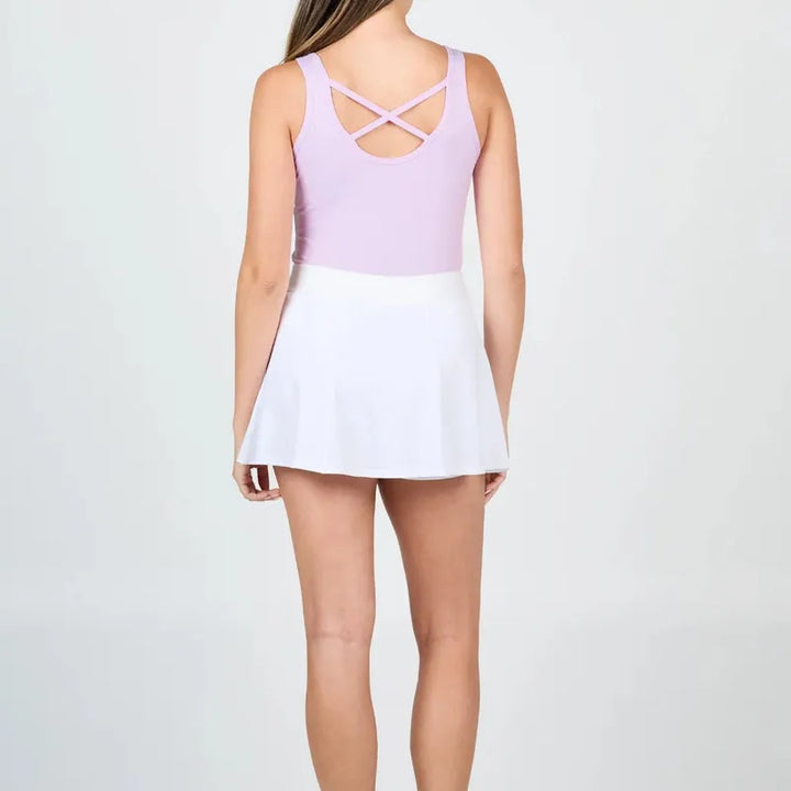 Sofibella Hi Waist Skort (14") - White