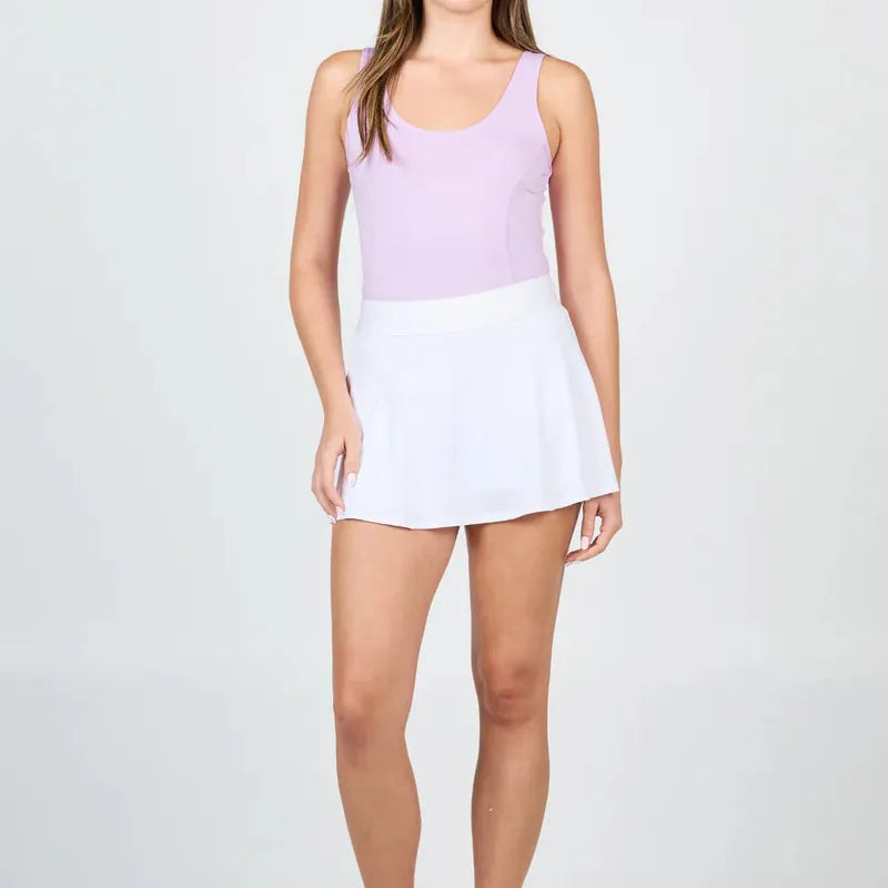 Sofibella Hi Waist Skort (14") - White