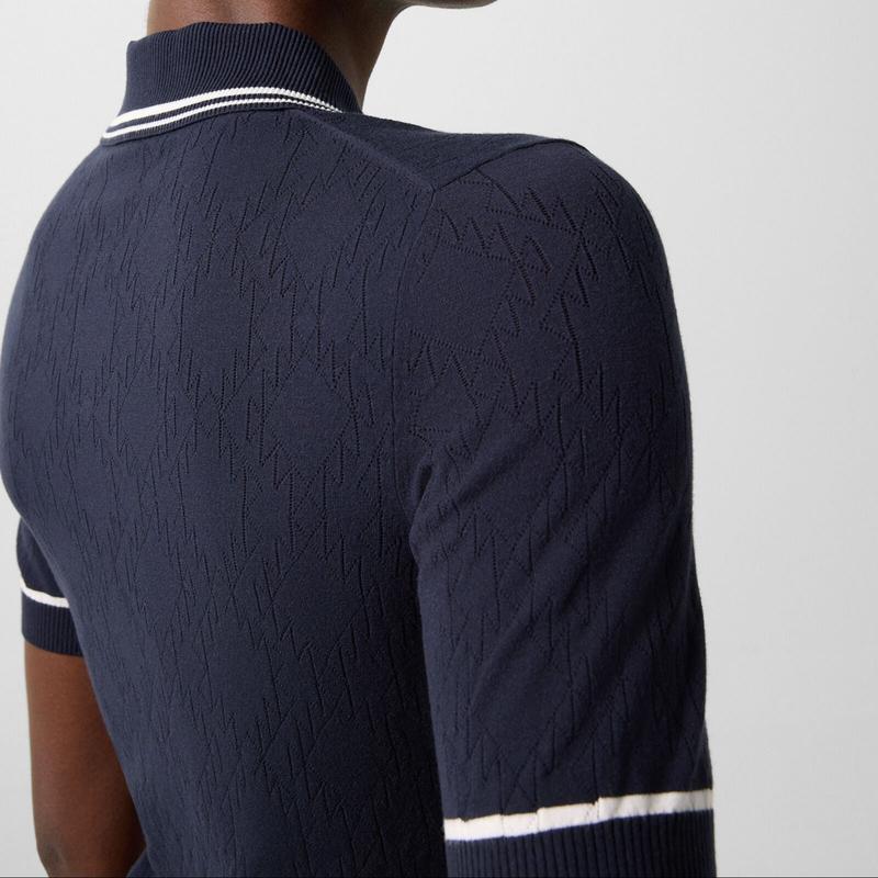 Bogner Sport Mandy Knit Polo - Navy