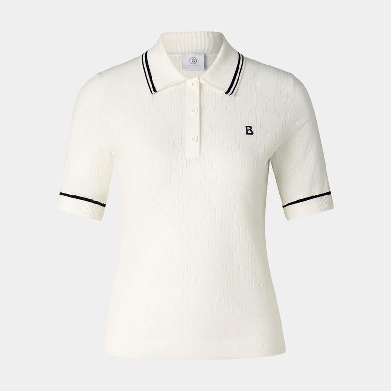 Bogner Sport Mandy Knit Polo - Off White