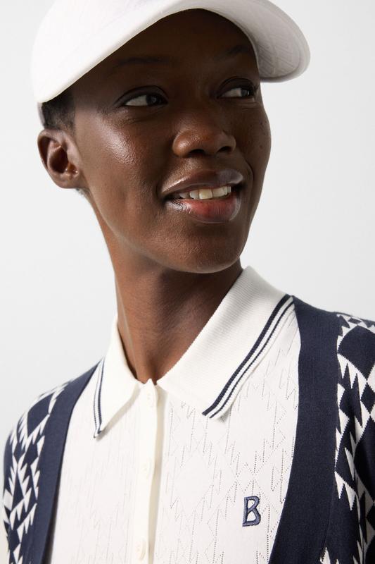 Bogner Sport Mandy Knit Polo - Off White
