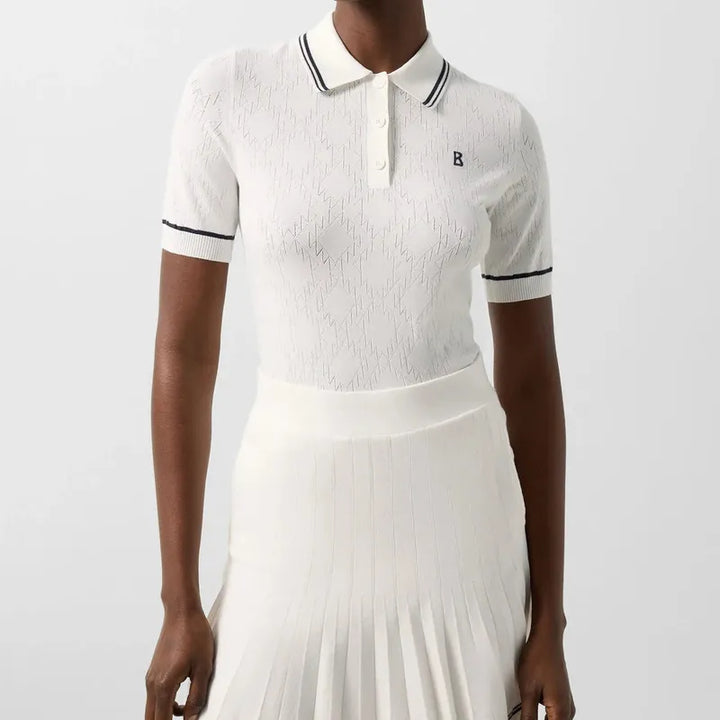 Bogner Sport Mandy Knit Polo - Off White