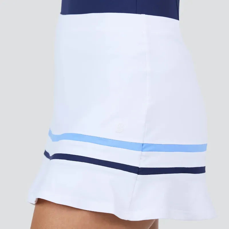 Sofibella Style Icons Skort (14") - White/Navy/Blue