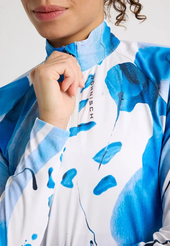 Rohnisch Addy L/S Top - Blue Aquarelle