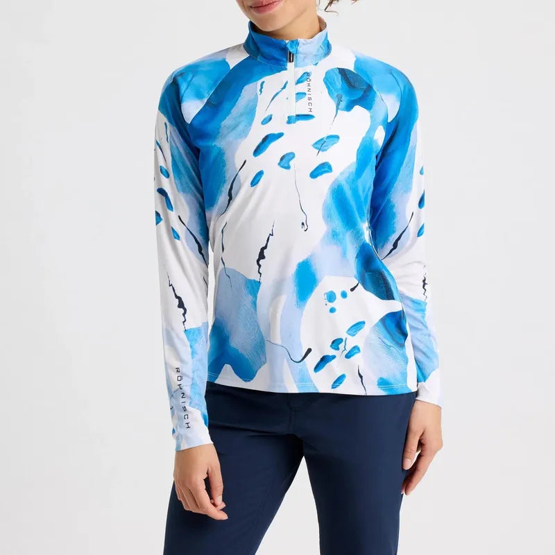 Rohnisch Addy L/S Top - Blue Aquarelle