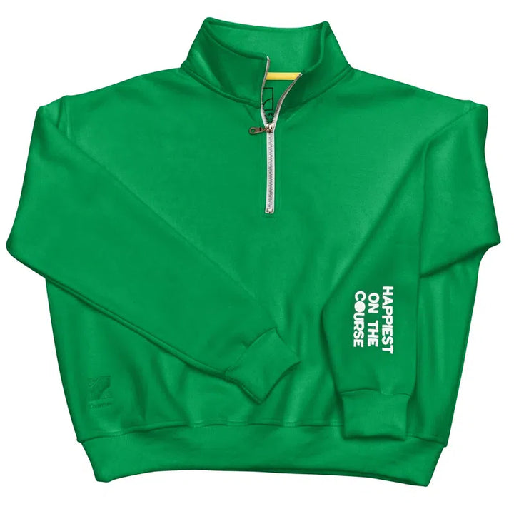 CourtLife Happiest On The Golf Course Zip Sweatshirt - Various Colours