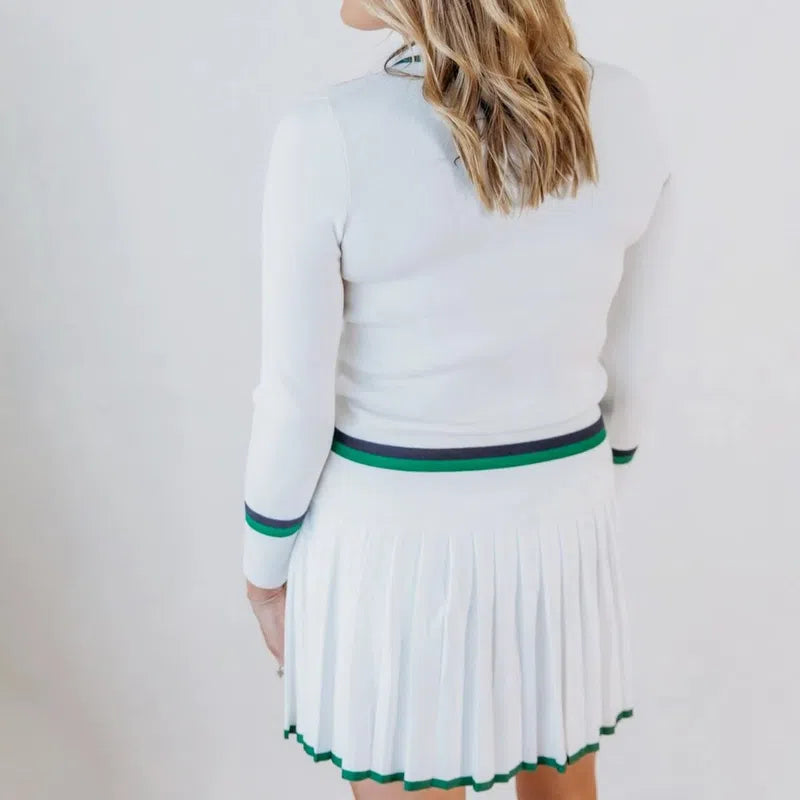 Club Special Rally Sweater - White/Green/Navy