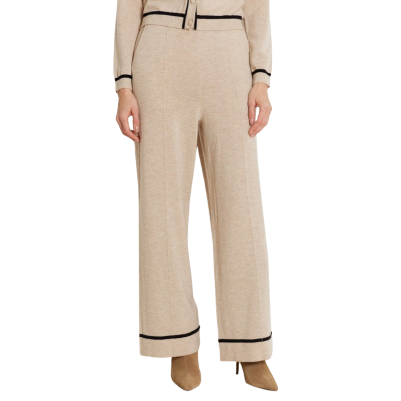 NOTSHY Merino Pants - Beige/Black