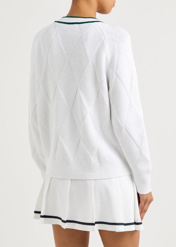 Varley Dorset Cardigan - White