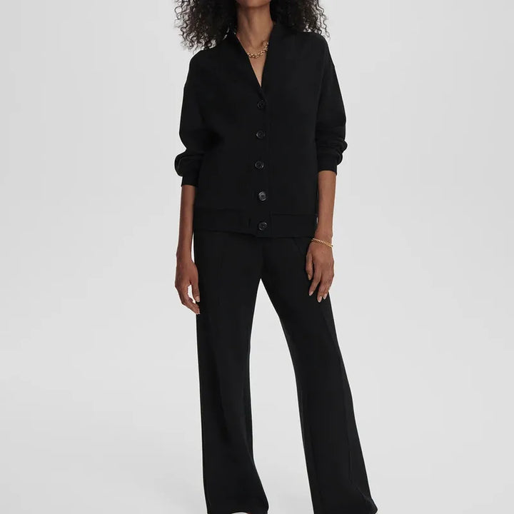 Varley Celeste Button Sweat - Black