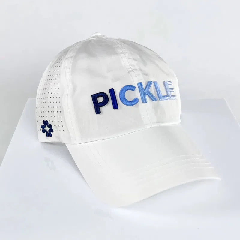 Vimhue Pickleball Puff Ombre Hat - White/Blue